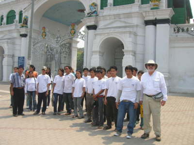 The Intercessory team in front of Parliament